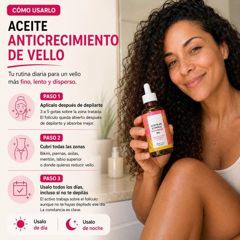 Aceite Cyperus de Venia™ - Adiós depilación constante