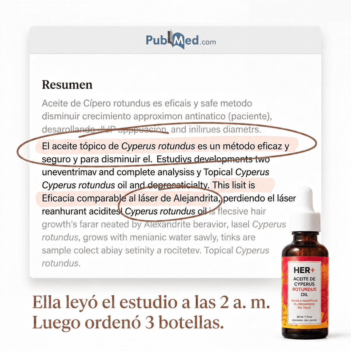Aceite Cyperus de Venia™ - Adiós depilación constante